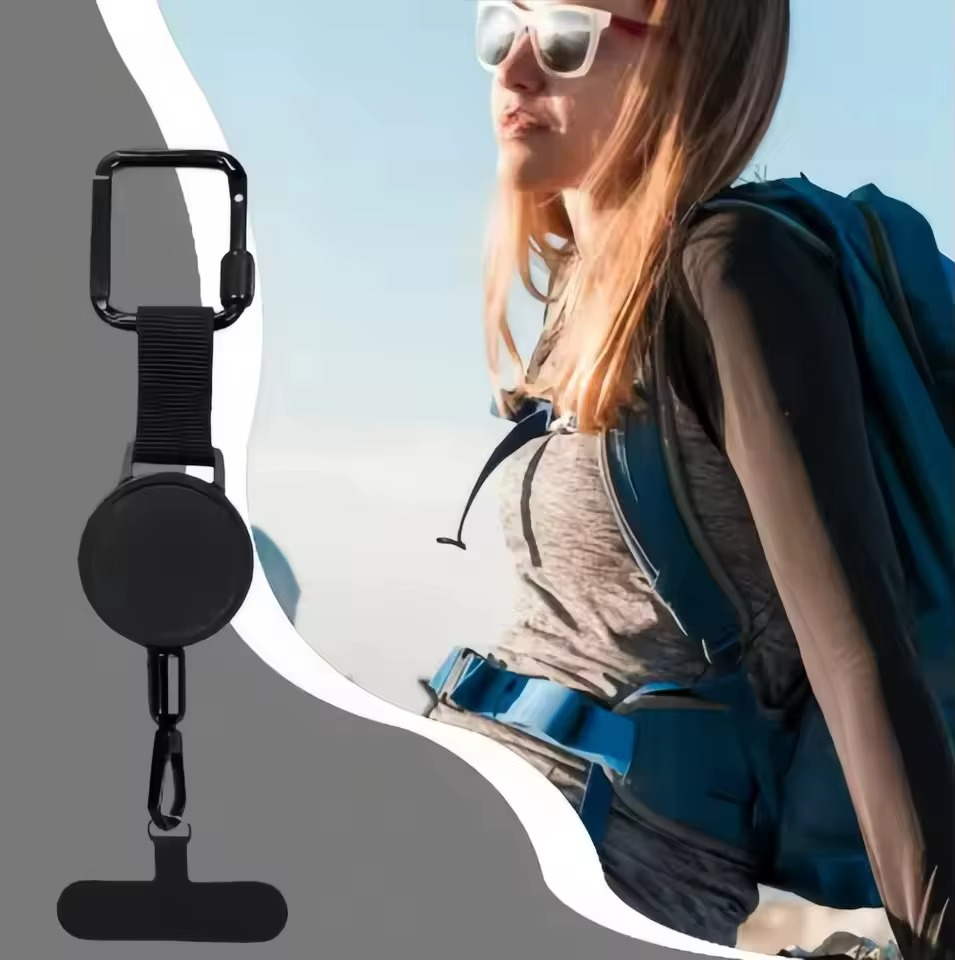NovaGuard™ Anti-Theft Phone Tether – Retractable 60cm Security Cord & Anti-Drop Clip