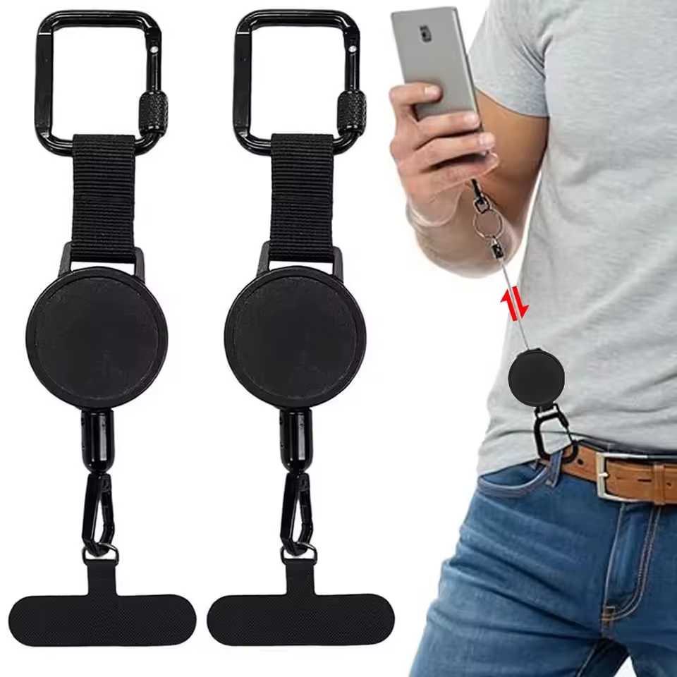 NovaGuard™ Anti-Theft Phone Tether – Retractable 60cm Security Cord & Anti-Drop Clip